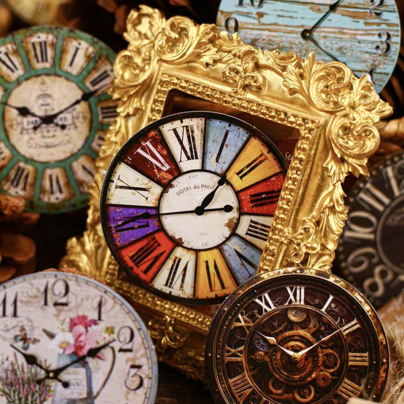 ST812 時計 文字盤 レトロ アンティーク ヴィンテージ コラージュ素材