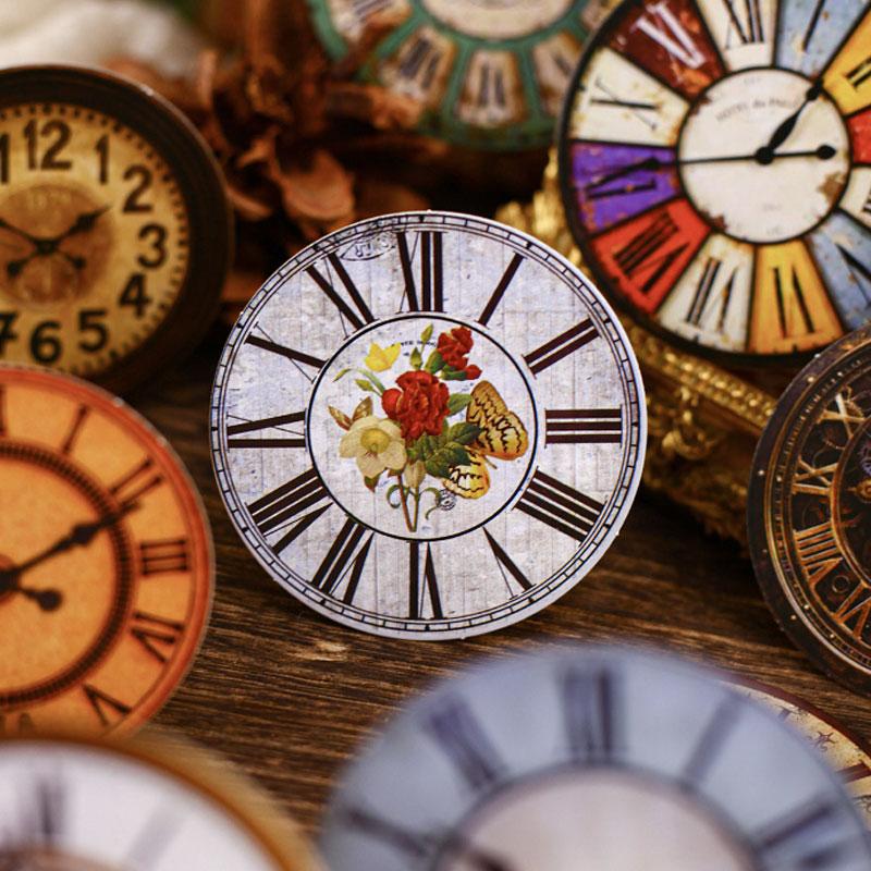 ST812 時計 文字盤 レトロ アンティーク ヴィンテージ コラージュ 素材