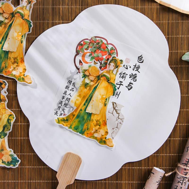 ST878 人物 女性 女の子 着物 ドレス 中華風 コラージュ素材