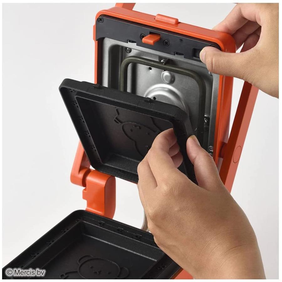 新品アウトレット ブルーノ BRUNO ミッフィーグリルサンドメーカー シングル ブルーナレッド BOE088-BRR|ec-nandemo|06