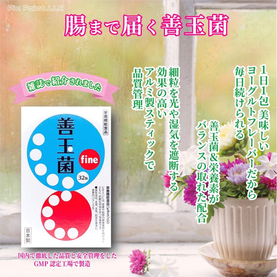 乳酸菌 善玉菌 fine ビフィズス菌 お試し用1箱 32包 便秘解消 美容