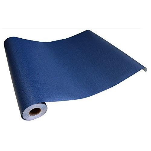 はがせるシール壁紙 無地 シンプル 内装 おしゃれな壁紙 50cm幅 Hyundae Sheet Hyundae インディゴブルー系の織物調壁紙 ネイビーブルー 10mパック 35 Gp Ec Net ショップ2号店 賃貸もdiy 防水 防汚 A B073pqsg3m 2211