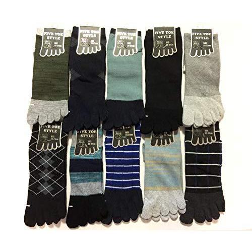 5本指ソックス メンズ 靴下 5本指 スポーツ ビジネス 五本指ソックス 綿 蒸れない おしゃれ 25 27cm 10足セット 上品なスタイル