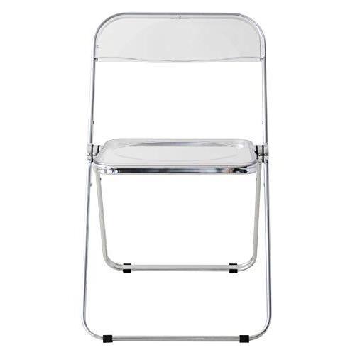 新しい季節 宮武製作所 クリア Cl Ch H003a スケルトン素材 折りたたみ式 幅47 8 奥行50 高さ76cm Clarte フォールディングチェア パイプ椅子