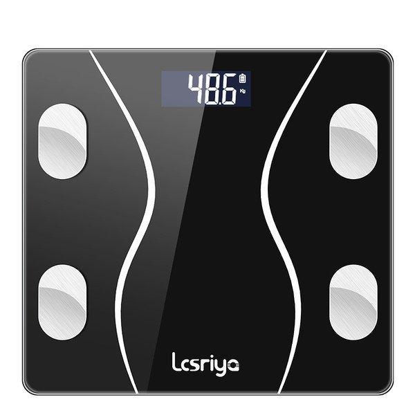 体重計 体組成計 20項目測定 bluetoothスマホ連動 体脂肪計 LCD 高精度