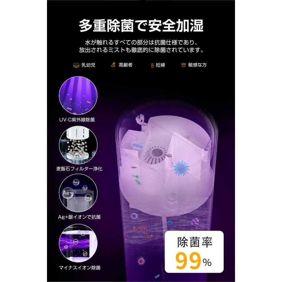 Hokonui 【先着限定クーポン7980円】加湿器 大容量10L 超音波加湿器 吹