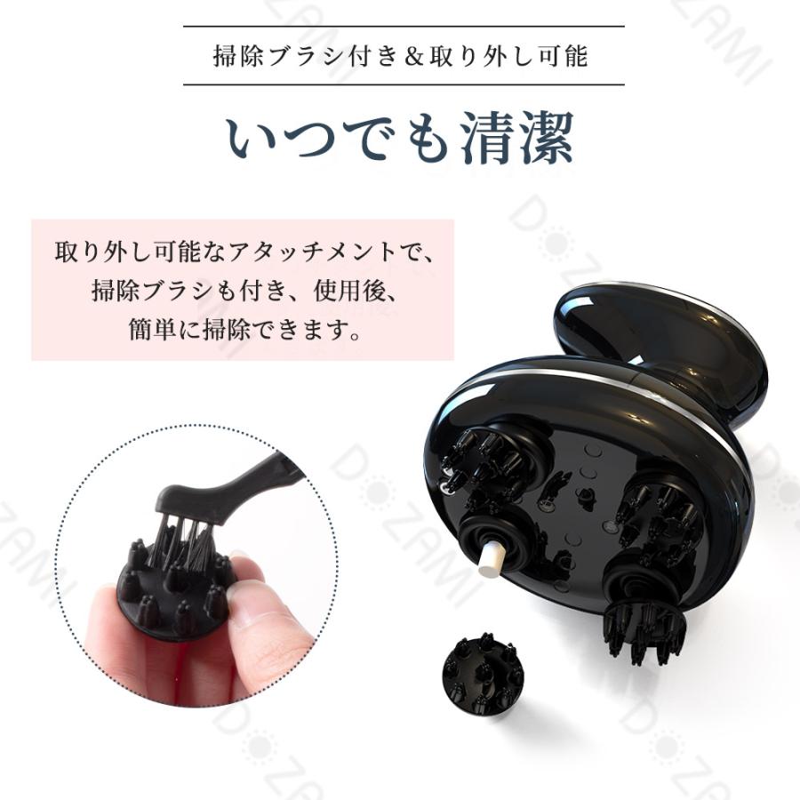 【母の日早割1000円クーポン】ヘッドスパ 頭皮マッサージ器 ヘッドマッサージ器 頭皮エステ 電動頭皮ブラシ 赤色LED 頭皮ケア 防水 乾湿両用 母の日ギフト｜ec-offshore｜13