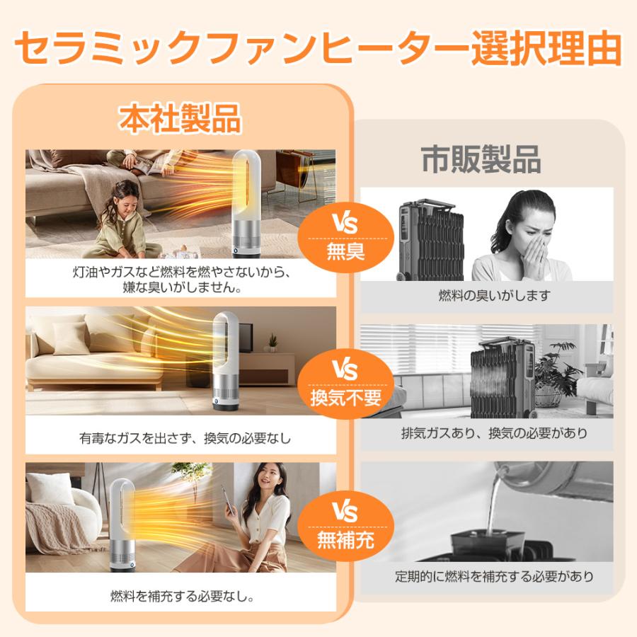 Hokonui 【先着限定クーポン8980円〜】タワーファン 温冷風扇 冷暖両用