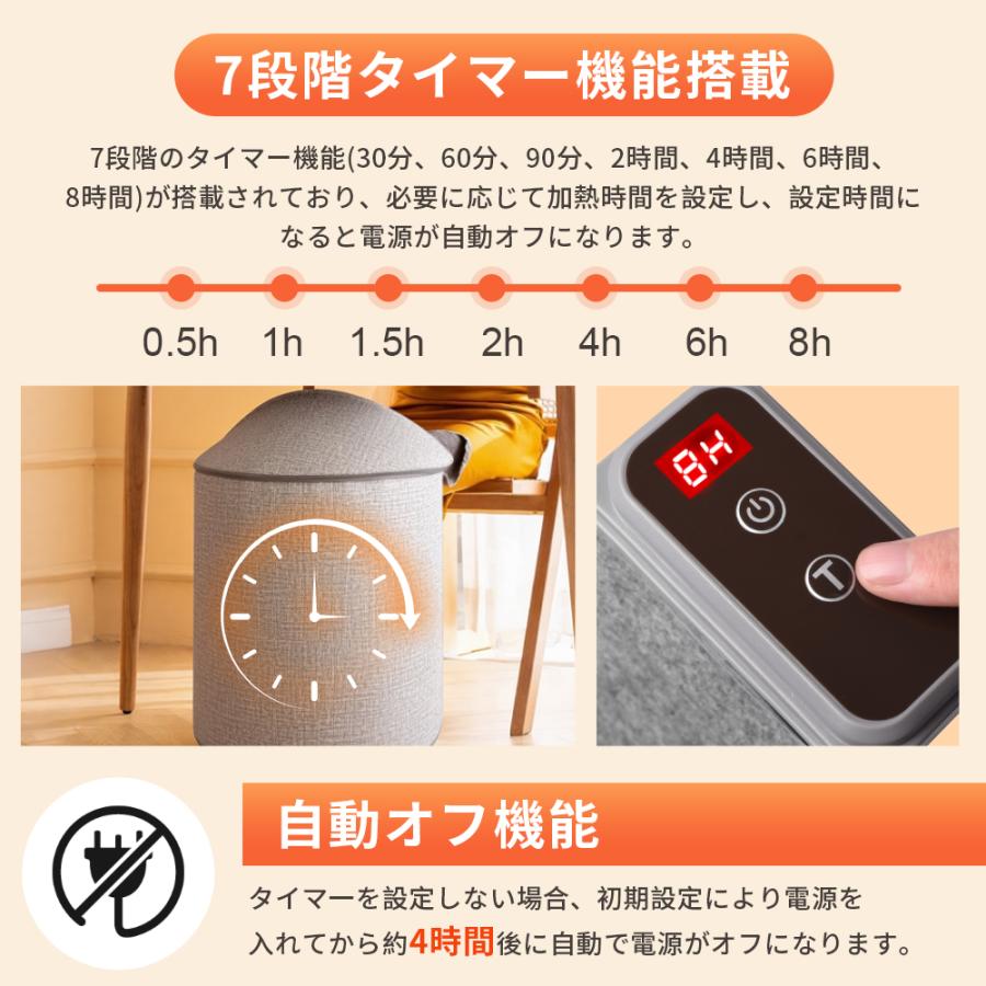 Hokonui 【寒さ対策限定1000円クーポン】パネルヒーター 足元ヒーター