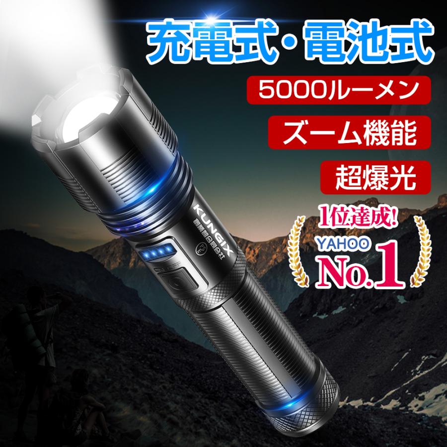 《超コンパクト！超寿命！！》1200LM懐中電灯