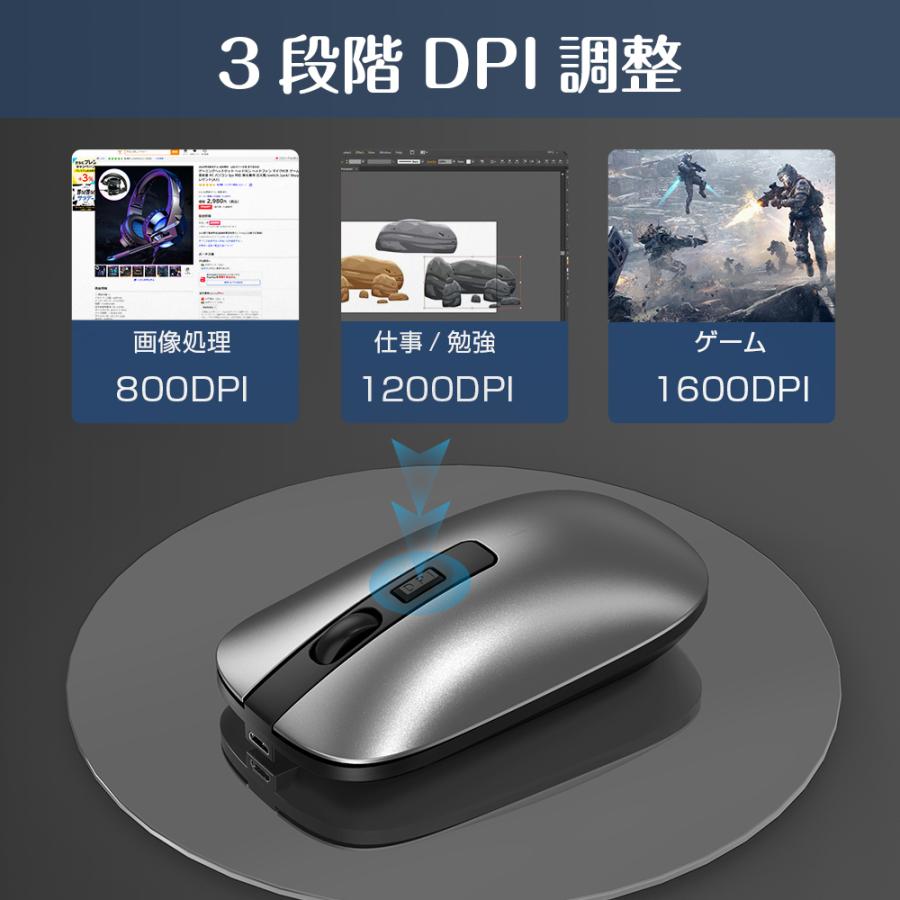 全日本送料無料全日本送料無料ワイヤレスマウス 無線マウス Bluetooth5.1 静音 USB充電式 2.4GHz 800 1200 1600DPI  高精度 多機種対応 超薄型持ち運び便利 レシーバー付き(V6) マウス、トラックボール
