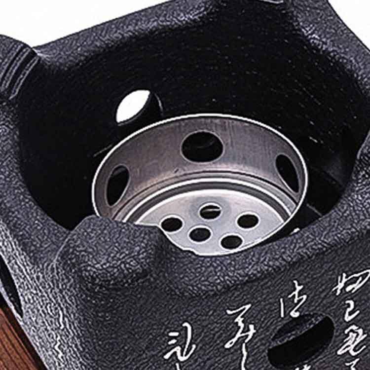 93.民芸調 1人用卓上コンロ台 計5個セット キャンプ　アウトドア等 ボックスストーブ 折りたたみ式 コンパクト 軽量 ミニ焚き火台