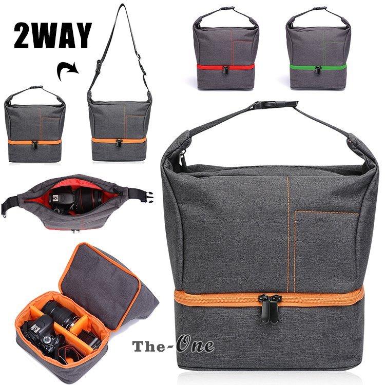 ショルダーバックカメラバッグ一眼レフ2wayカメラ撥水斜め掛けバッグカメラケース 商品追加値下げ在庫復活