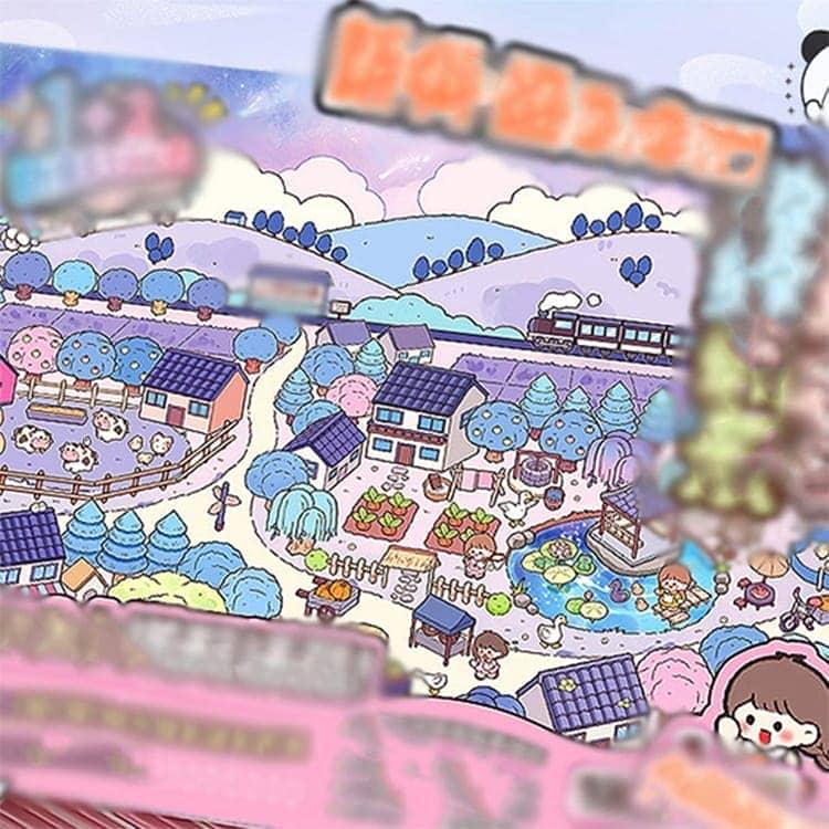 シーンシール ハウスステッカー 造景シール 12シーンセット コラージュ