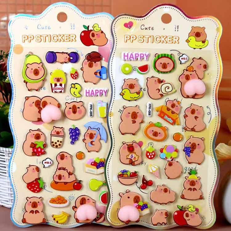 【40枚セット】　シール　ぷにぷにシール　おしりシール　ご褒美シール　立体　　　　 キャラクター 3D おしりぷにぷにシール 立体 3D立体シール 最新