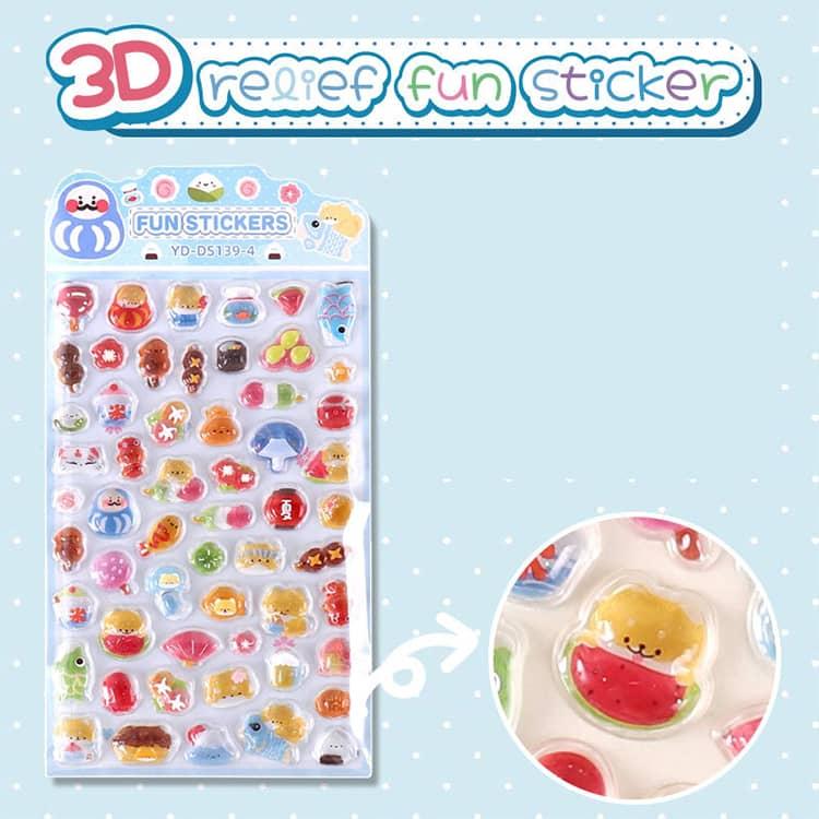 全18種 平成レトロ シール帳 ぷくぷくシール 3D つやつや 透明