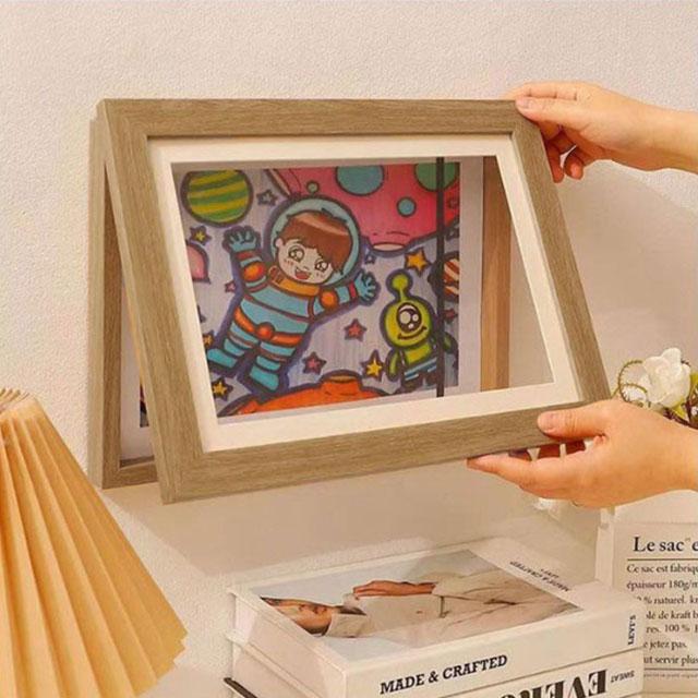 子供の絵を飾る アートフレーム 保存用 A4まで対応 額縁 ポスター