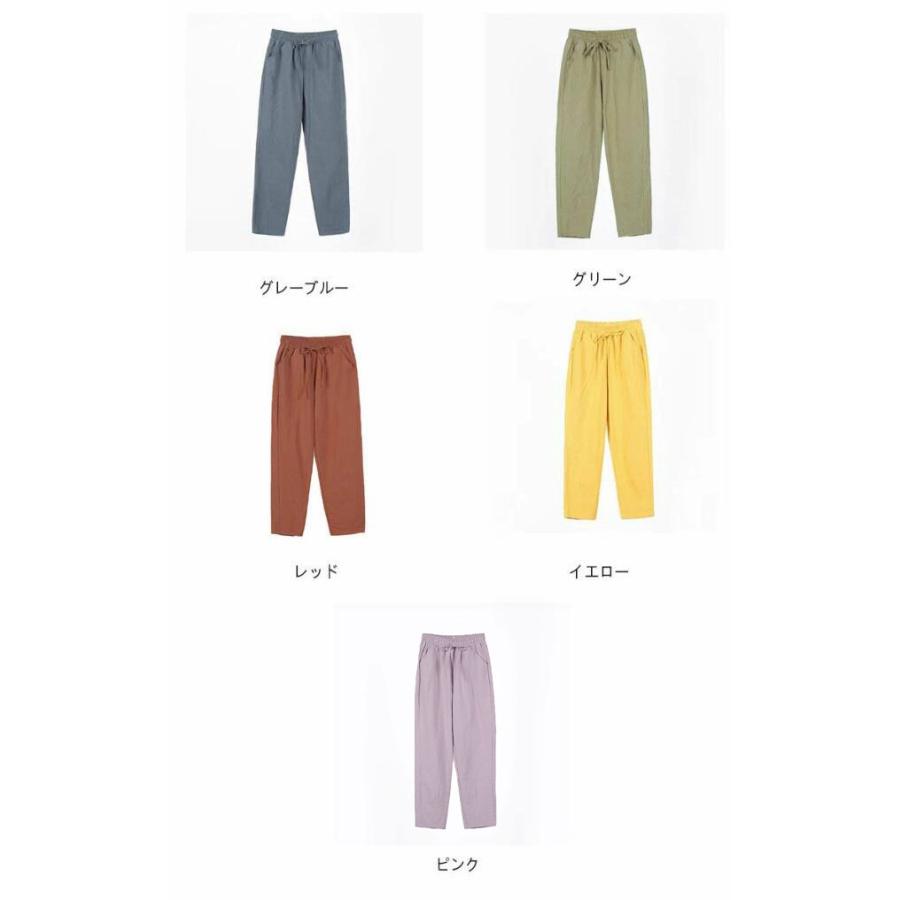 麻 リネン レディース リラックスパンツ リネンパンツ カジュアル