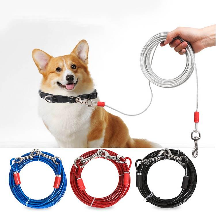 切れないリード ステンレス 大型犬 チューブ 犬用リード 錆びにくく