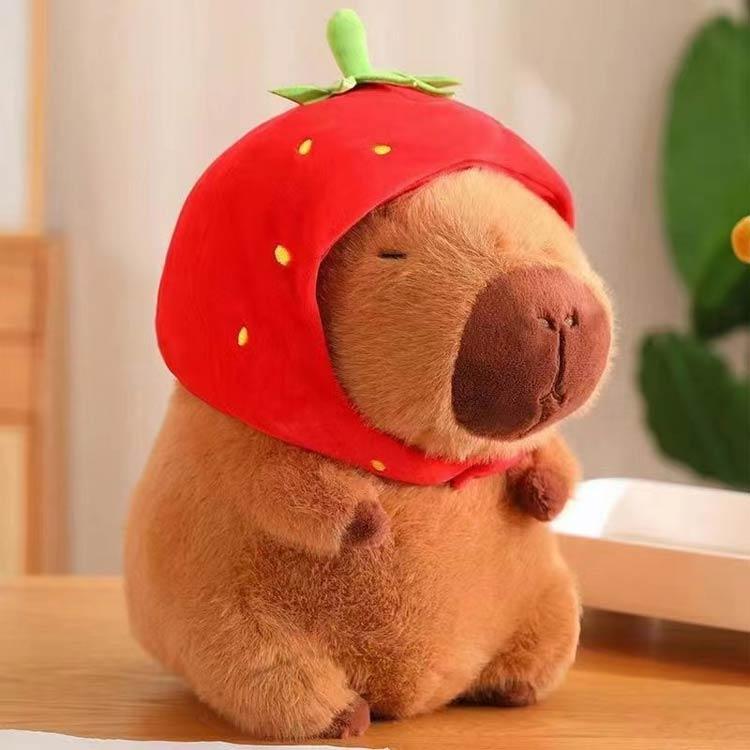 ぬいぐるみ カピバラ 動物 抱き枕 ベッド 22cm 玩具 ふわふわ もこもこ