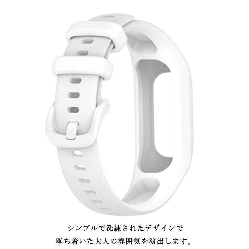 GARMIN GPSナビ ホワイト シリコンストラップ GARMIN vivosmart 5 バンド Garmin 交換用バンド シリコン ガーミン