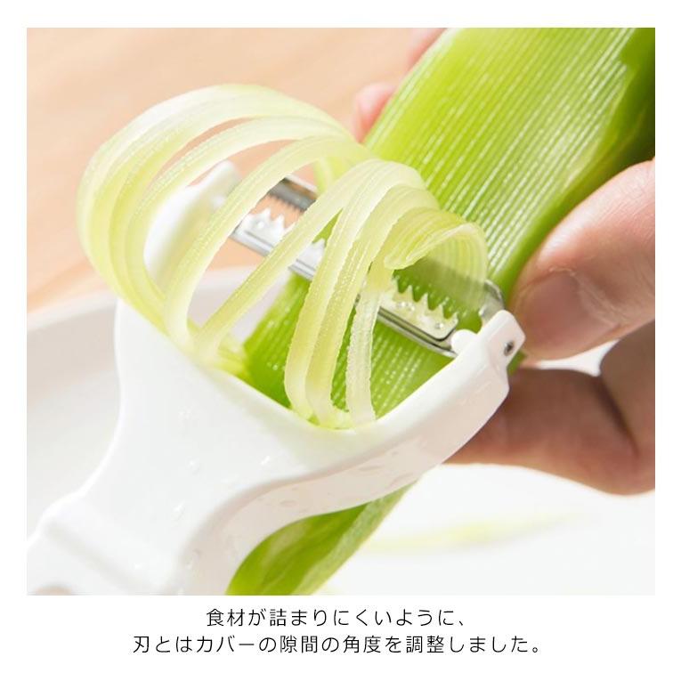 ののじ キャベツ ピーラー 千切り 千切りピーラー 皮むき器 ののじ キャベツ 手のひらサイズ フルーツ 野菜 ふわふわ キッチン用品 調理器具 キッ｜ec-shop-ron｜08