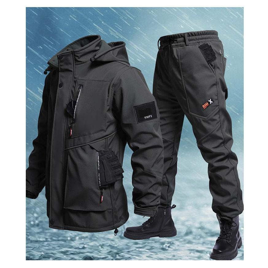 撥水 マウンテンパーカー 上下セット メンズ 裏起毛 防寒 防風 防水