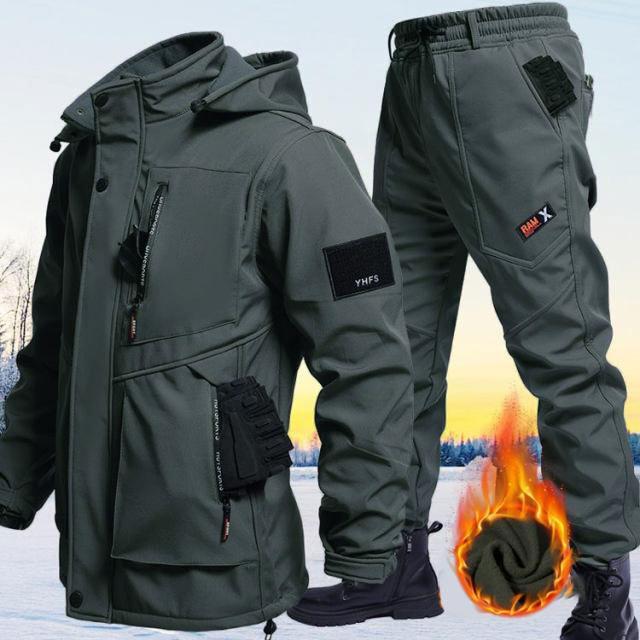 撥水 マウンテンパーカー 上下セット メンズ 裏起毛 防寒 防風 防水