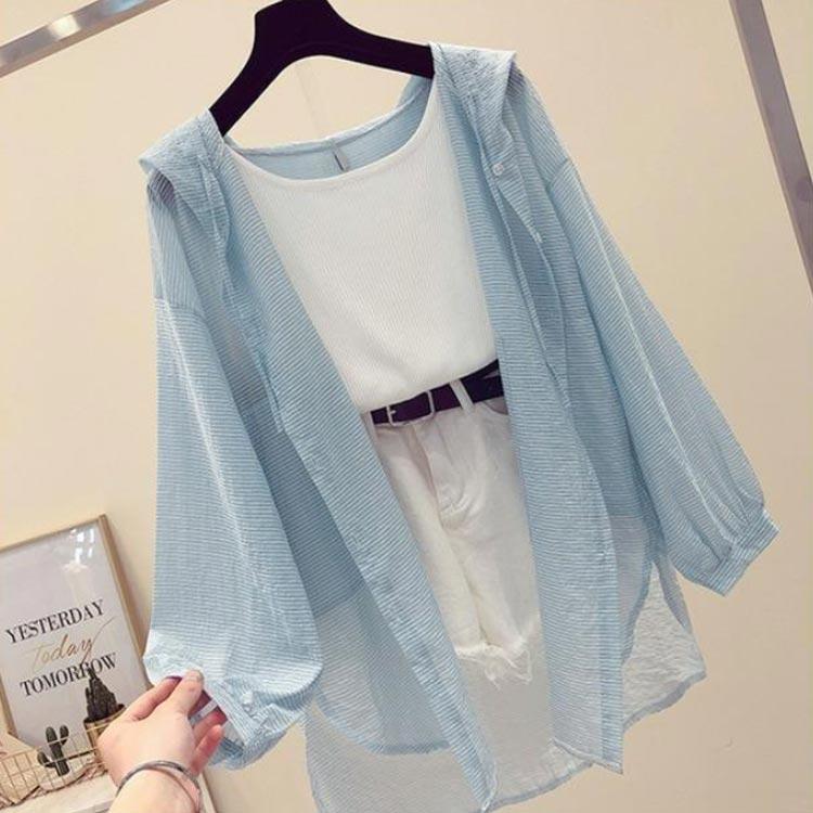 パーカー シアーパーカー シアー おしゃれ 体型カバー UVカット