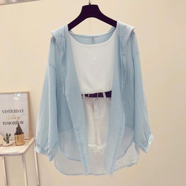 パーカー シアーパーカー シアー おしゃれ 体型カバー UVカット