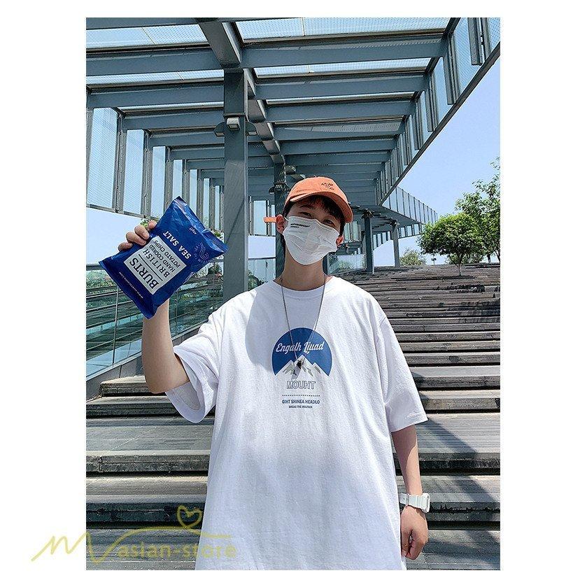 ワイドtシャツ メンズ Tシャツ Tシャツ カットソー ゆったり ソフト 夏服 コットン 韓国風 オーバーサイズ お出かけ 着痩せ メンズ トップス 17新作モデル