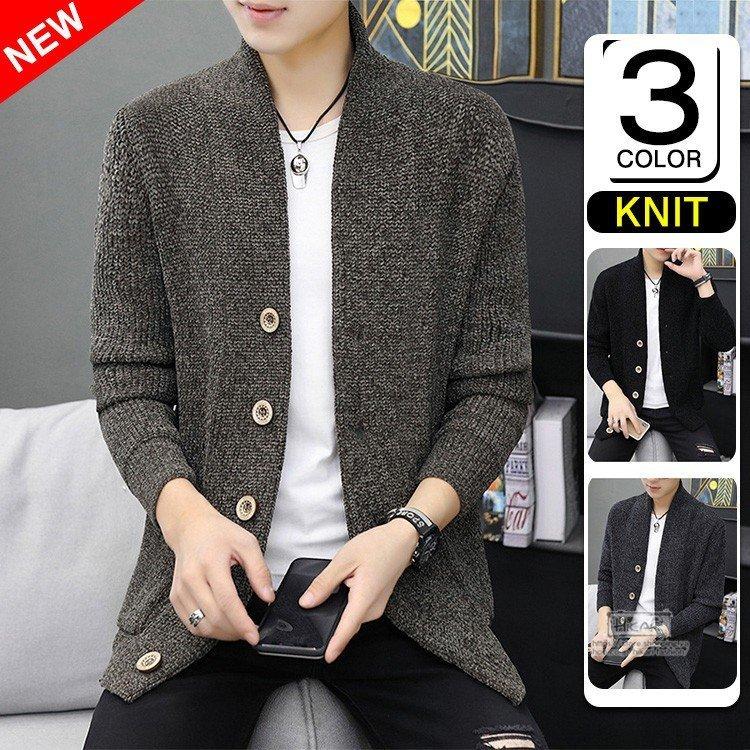 メンズファッション 取寄商品 カーディガン メンズ 50代 60代 ニットジャケット アウター ニット コーデ 秋冬 ジャケット スリム カットソー Wwdx4uhzrs Slnb In