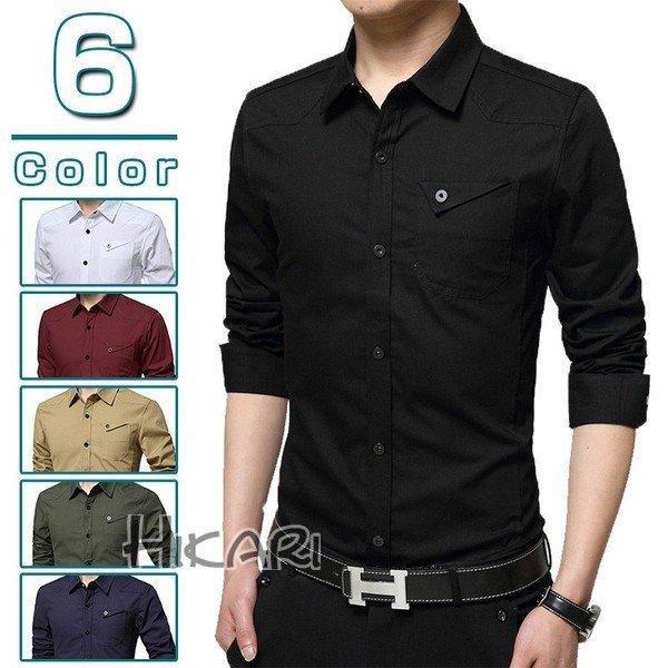 メンズファッション 洗濯機可 ミリタリーシャツ 長袖 シャツメンズ カジュアルシャツ スナップボタン 胸ポケット メンズ ファッション 父の日 プレゼント 5v9fv7ii Pagoscolotlan Gob Mx