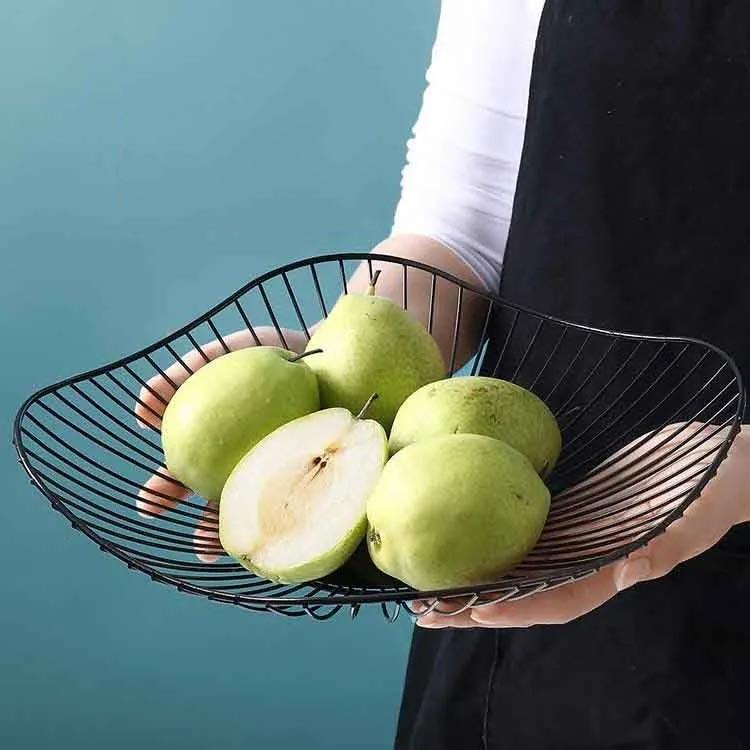 フルーツバスケット 北欧 ワイヤー バスケット 楕円形 波型 かご