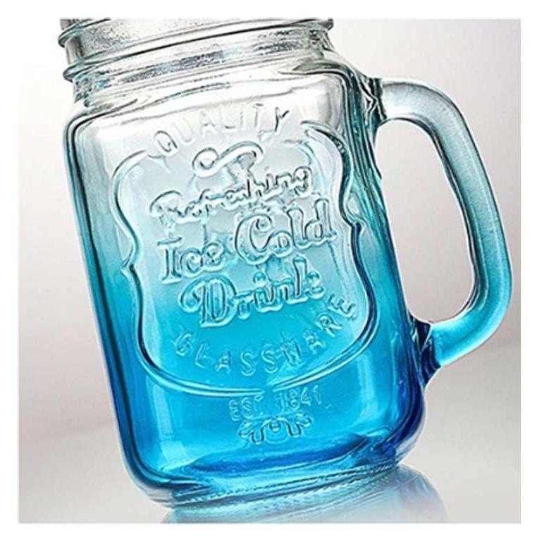 4個セット ドリンクボトル ガラス 500ml スクエア 蓋付き ストロー付き