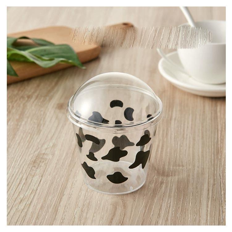 50セット デザートカップ 丸 180ml 使い捨て プラスチック 透明 フタ