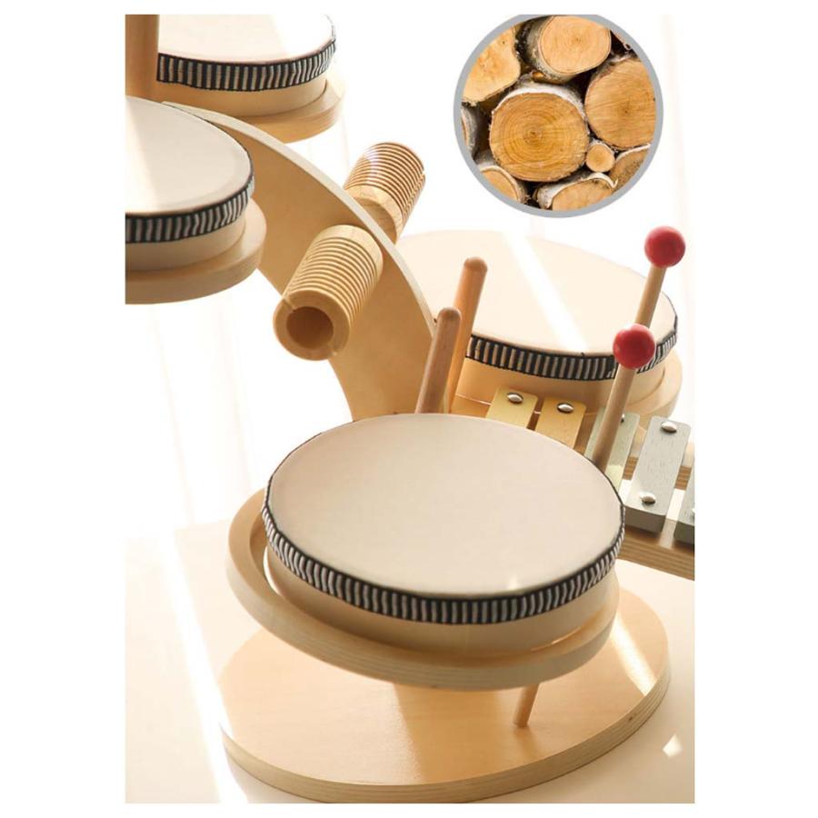 全8タイプ キッズドラムセット 幼児用楽器 木製 子供用ドラムセット