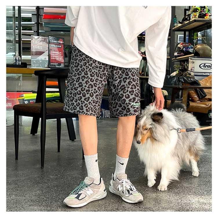 ハーフパンツ メンズ ショートパンツ ズボン 大きいサイズ ヒョウ柄