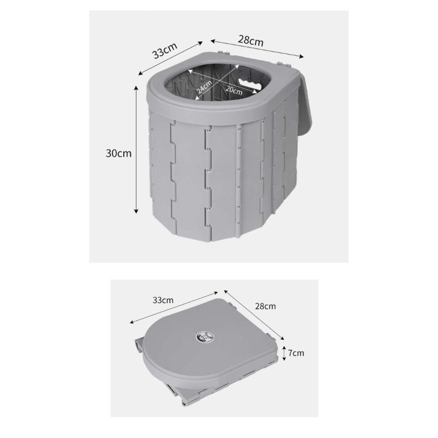 災害用 ポータブルトイレ 簡易トイレ キャンプ 簡易トイレテント セット テント 簡易トイレ 非常用トイレセット 携帯 簡易便座 アウトドア 着替えテ｜ec-shop-ron｜18