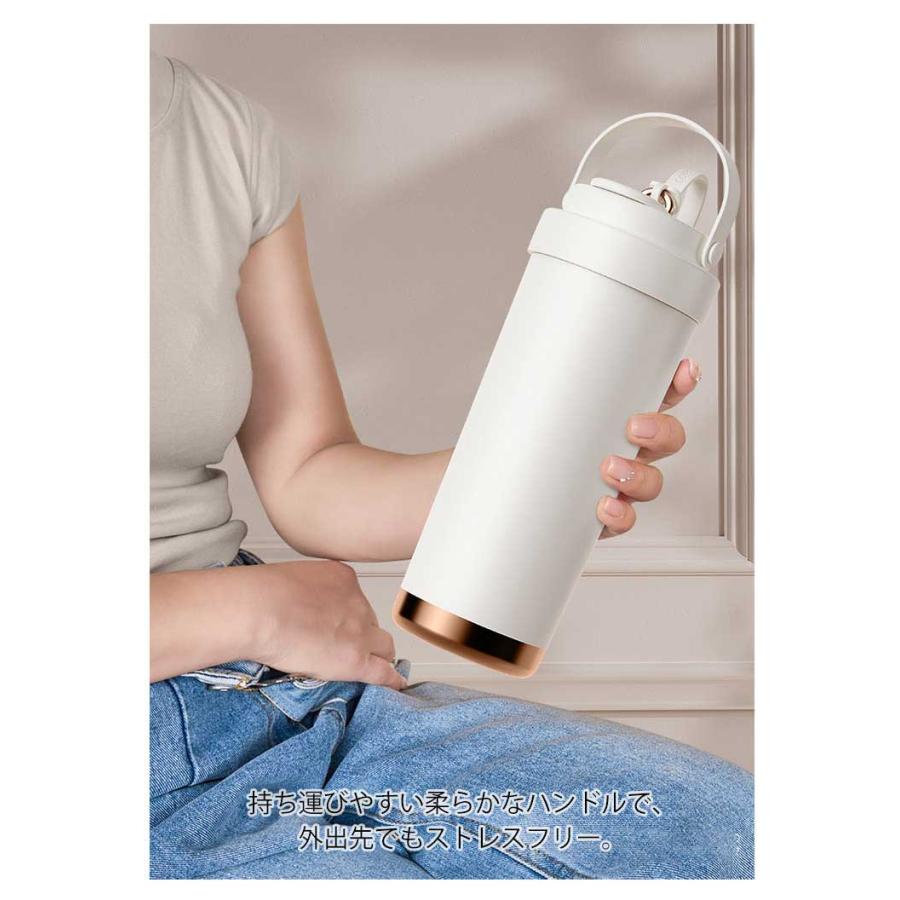 セラミックコーティング タンブラー 750ml 水筒 3WAY飲み口 ステンレス