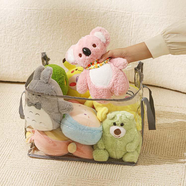 ぬいぐるみ収納袋衣類収納ケース 子供 部屋 片付け 室内 ぬいぐるみ用