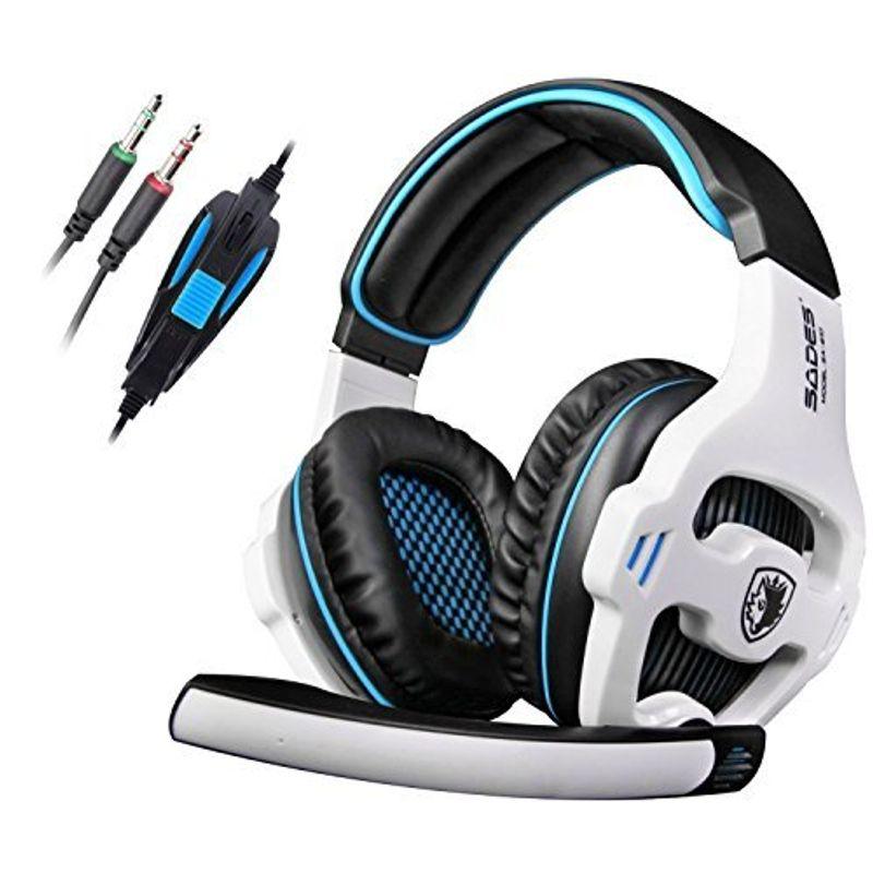 Sades ゲーミング ヘッドセット 3 5mmプラグ接続 ノイズキャンセリング 機能搭載 ブルーブラック Sa 810 Ec Shopヤフー店 通販 Yahoo ショッピング