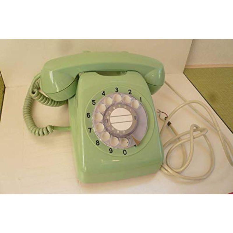 日本電信電話 (NTT）ダイヤル式電話機 601-A2 グリーン系色 昭和レトロ