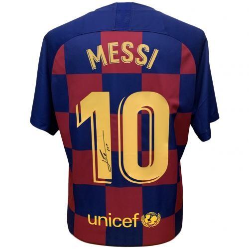 Fc Barcelona サポーターグッズ Messi Signed サッカー フットサル Messi Shirt C36sgsbacmes Ec Fcバルセロナメッシ署名