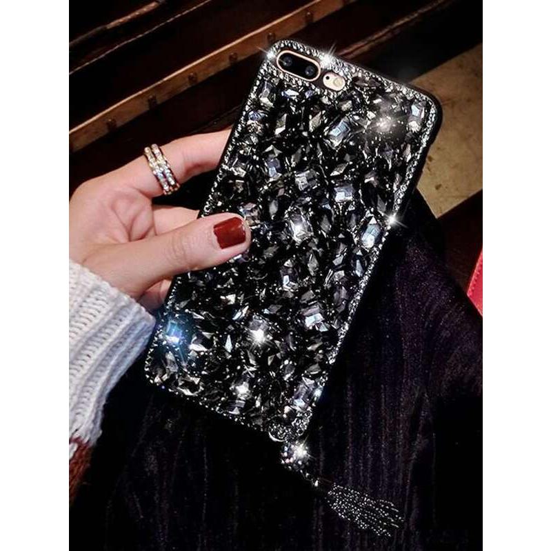 携帯アクセサリー スマホケース スマホケース ラインストーンデコレーション Iphone アイフォン スマホケース Se Ec Studio 通販 Yahoo ショッピング