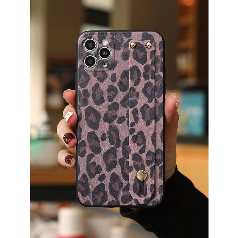 携帯アクセサリー スマホケース ヒョウ柄 スマホケース リストバンドホルダー付き Iphone アイフォン スマホケース Se Ec Studio 通販 Yahoo ショッピング