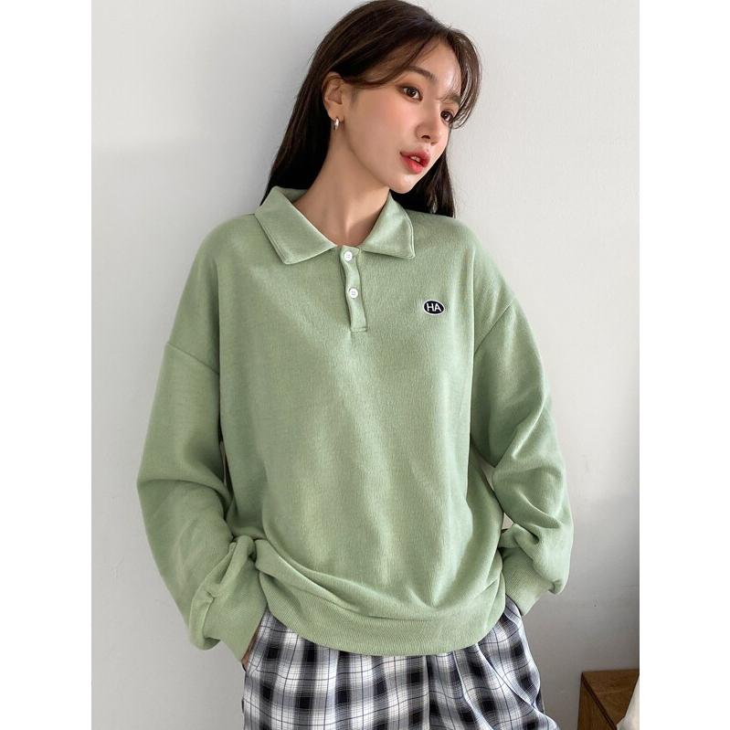 レディース スウェットシャツ ポロ ネック 文字刺繍入り ドロップショルダー スウェットシャツ ジャージ スウェットトップス Option 1 M Royaldiamondlabradoodles Com