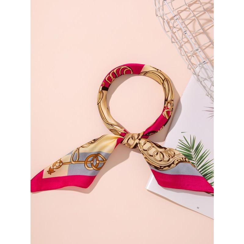 レディース アクセサリー スカーフ チェーン プリント 四角形 マフラー Swscarf Ec Studio 通販 Yahoo ショッピング