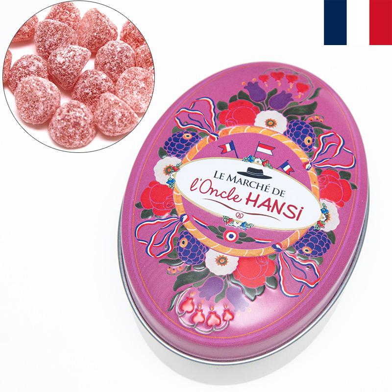 Oncle HANSI オンクルアンシ グミ缶 フランボワーズ 40g 木苺