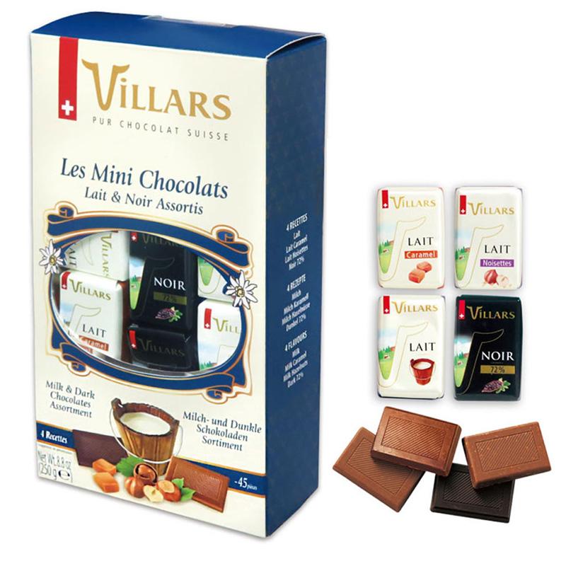 VILLARS ビラーズ スイスナポリタンチョコアソートボックス 250g 45粒入り 個包装 チョコレート スイスみやげ スイス土産 夏季クール｜ec-tokoplus｜04